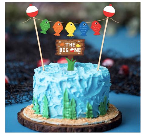 The Big One Cake Topper The Big One Birthday Theme Fishing Etsy