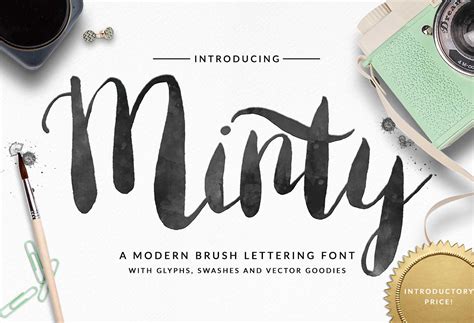 Minty Brush Font Free Dafont Free