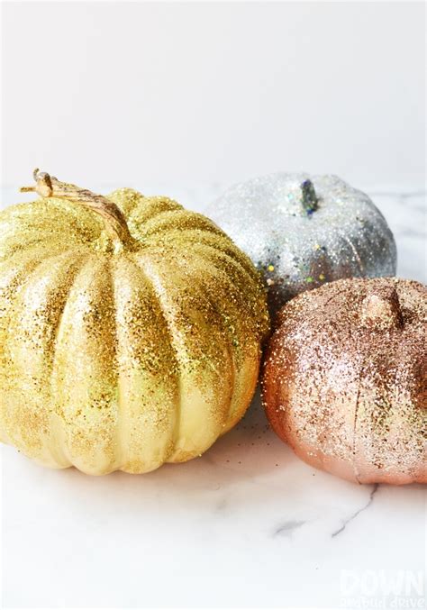 Glitter Pumpkins Diy Add Sparkle To Your Fall Decor