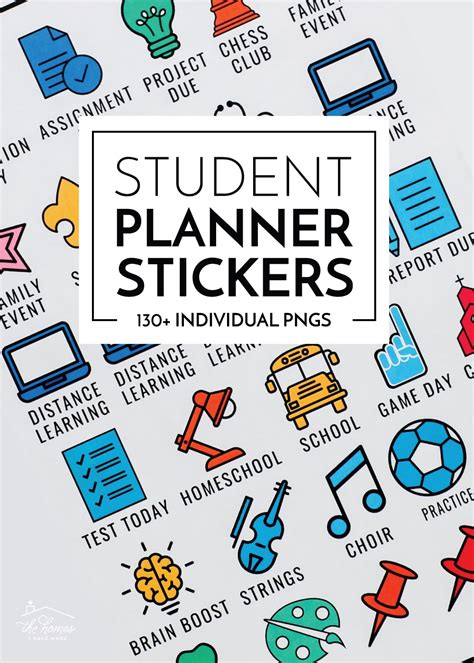 Student Planner Stickers And Clever Ideas For Using Them The Homes