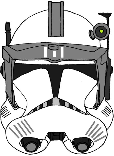 Clone Trooper Helmet Drawing At