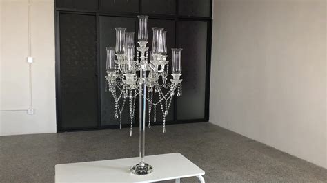 Zt 267 New Luxury Wedding Evert Table Centre Piece Hanging Crystal
