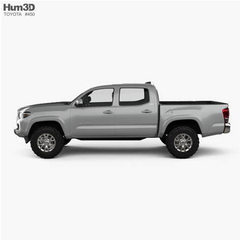 Toyota Tacoma Double Cab Short Bed Sr5 2017 3d Model Vehicles On Hum3d