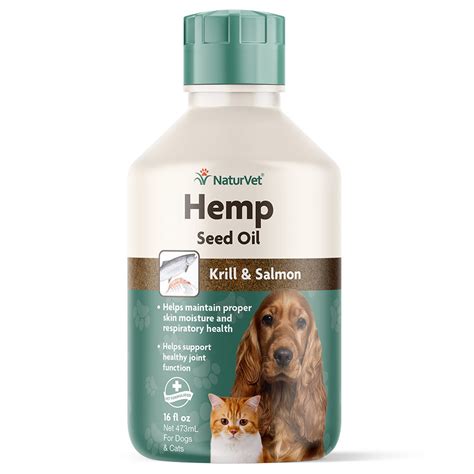 Hemp Seed Oil For Dogs And Cats Naturvet