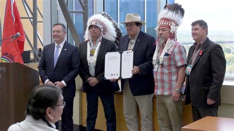 Province And Blackfoot First Nations Renew Government To Government Protocol Agreement Ctv News