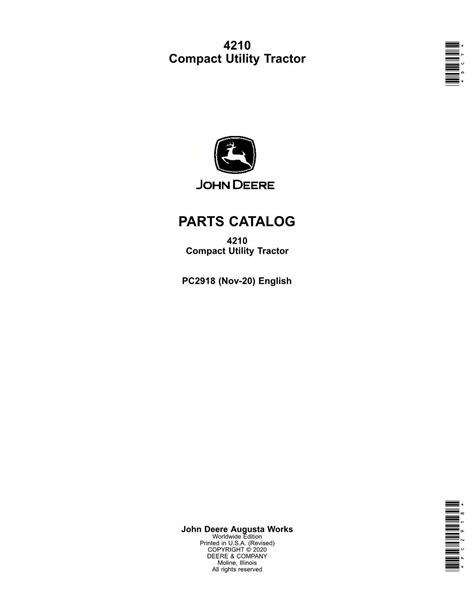 John Deere 4210 Tractor Parts Catalog Manual Profmanual