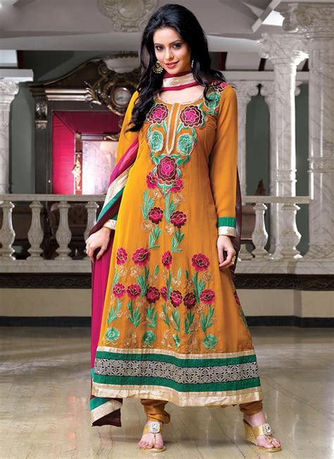 Stunning Aamna Sharif Chiffon Churidar Suit Churidar Churidar Suits Anarkali Suit
