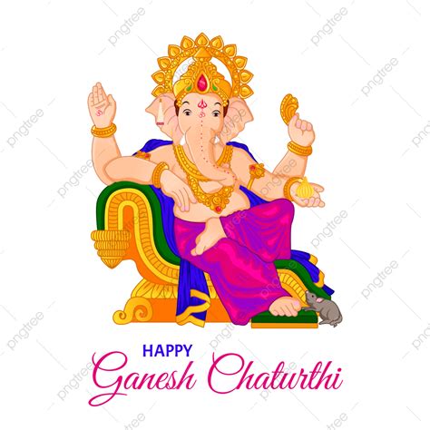 Ganesh Chaturthi Ganpati Vector Hd Png Images Lord Ganpati For Happy
