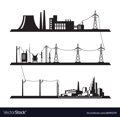 Electrical Power Grid Royalty Free Vector Image