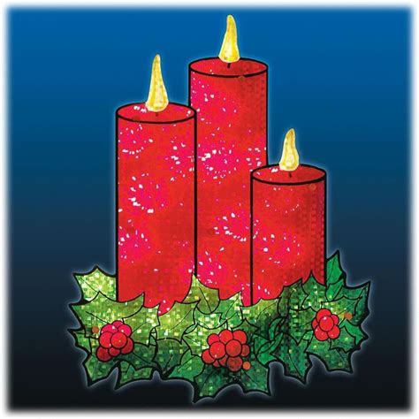 Sold and shipped by christmas central. Shimmering Lighted Candles Ornamental Shape | Outdoor led ...