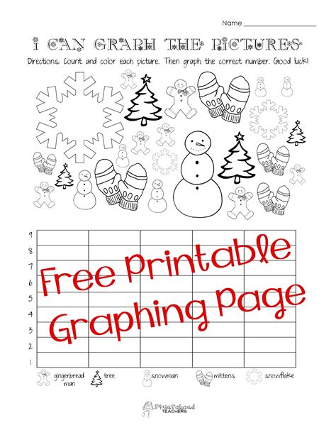 Free Christmaswinter Graphing Worksheet Kindergarten First Grade