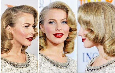 Julianna Hough Pin Curl Sculptural 1950s Hairstyles Vintage Hairstyles