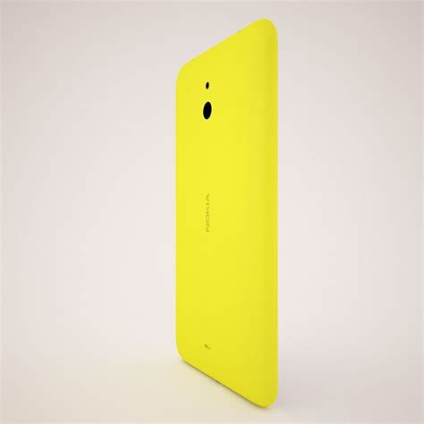 Nokia Lumia 1320 Yellow 3d Model 39 3ds Fbx Max Obj Unknown
