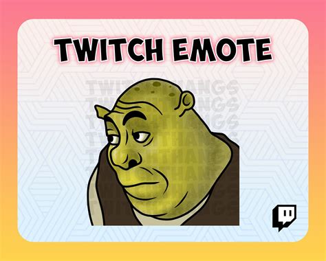 Side Eye Shrek Twitch Emote Meme Emote Etsy Norway