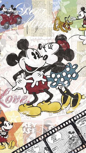 312 Wallpaper Vintage Minnie Mouse Myweb