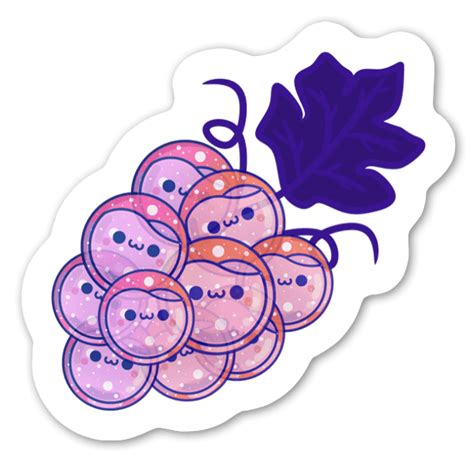 Buy Grapes Die Cut Stickers Stickerapp