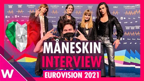 Un triomphe quelque peu terni par un scandale en fin de show : Måneskin "Zitti E Buoni" (Italy) Interview @ Eurovision 2021 second rehearsal - YouTube