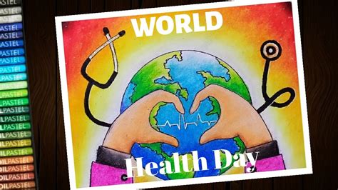 How To Draw World Health Day Poster For Beginners Step By Step Youtube