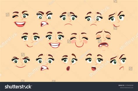 Female Cartoon Faces Images Stock Photos And Vectors Shutterstock