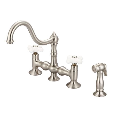 Best kitchen faucets for your home. Water Creation 2-Handle Bridge Kitchen Faucet with Side ...
