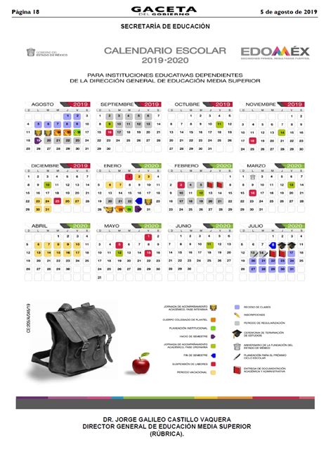 Cbt Atizap N De Zaragoza Calendario Escolar