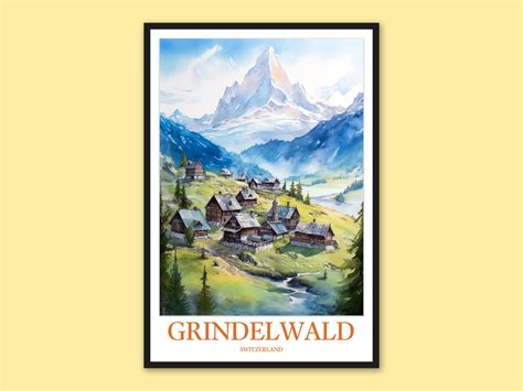 Grindelwald Wall Art Grindelwald Poster Grindelwald Print Art