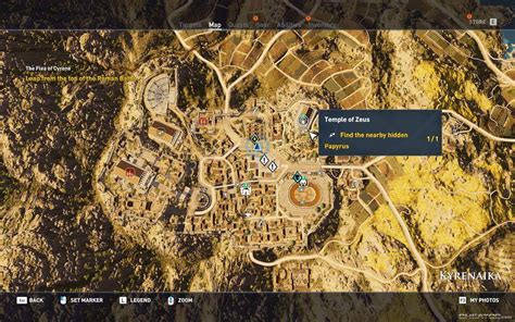 Assassin S Creed Origins Guide Walkthrough Temple Of Zeus Location