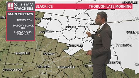 Black Ice Still Possible In Far Northeast Georgia Counties