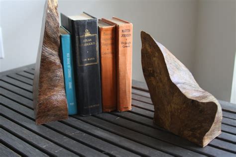 Natural Wood Bookends