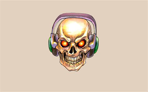 Skull Headphone Wallpaper