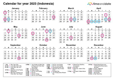 10 Link Download Kalender 2023 Pdf Lengkap Dengan Tanggal Merah Kapan
