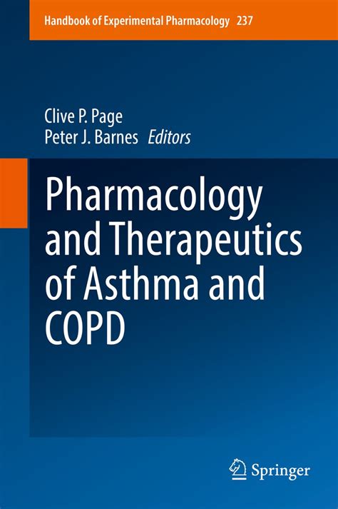 Pharmacology And Therapeutics Of Asthma And Copd Books Hub Pakistan