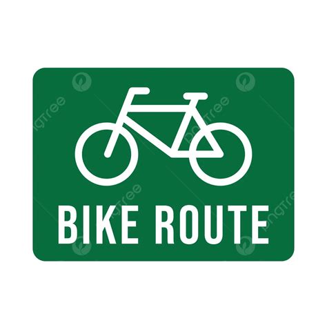 Bike Route Sign Vector Bike Routes Bike Route Signage Bicycle Lane