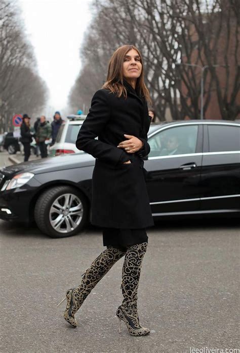 Carine Roitfield Wearing What Id Guess Were Versace Boots Anyone Know For Sure Sergiorossi