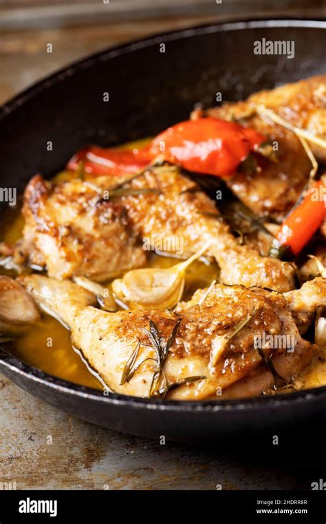 Baked Meal Chicken Baked Meals Chickens Stock Photo Alamy