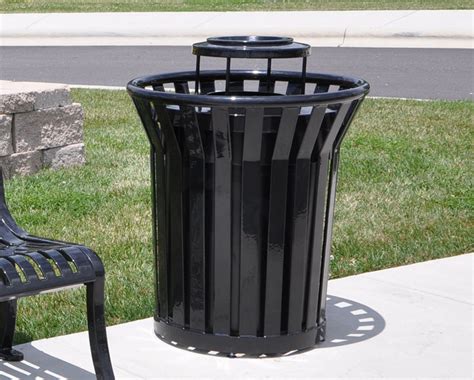 This is the new ebay. Black steel park bins - Il Fiore Rosso