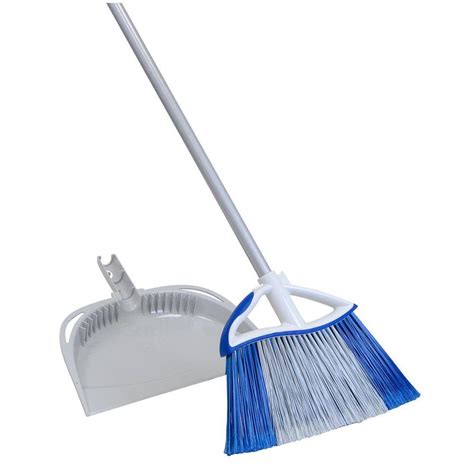 Quickie Dual Action Large Angle Broom With Dust Pan 72735 72441 1 The