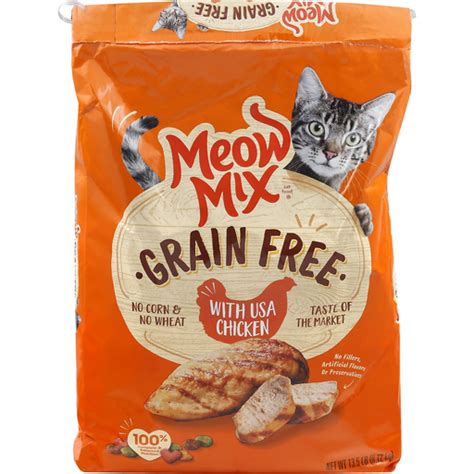 I was skeptical when i purchased this but it is a great cat food. Meow Mix Grain Free Cat Food, With USA Chicken | Buehler's