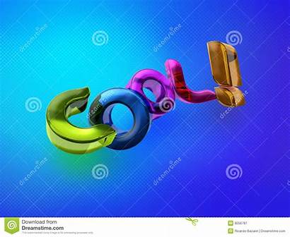 Word Cool 3d Illustration Royalty Background Abstract
