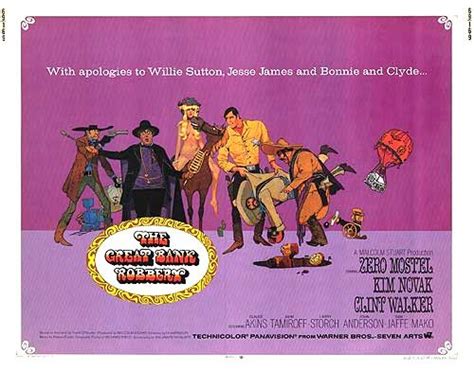 The Great Bank Robbery Movie Poster Style A 11 X 17 1969