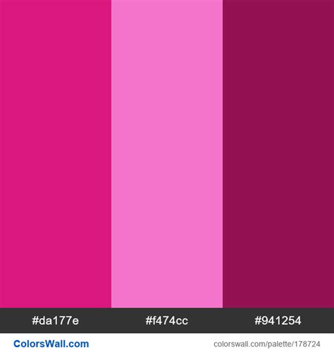 Pink Tones Colors Palette Colorswall