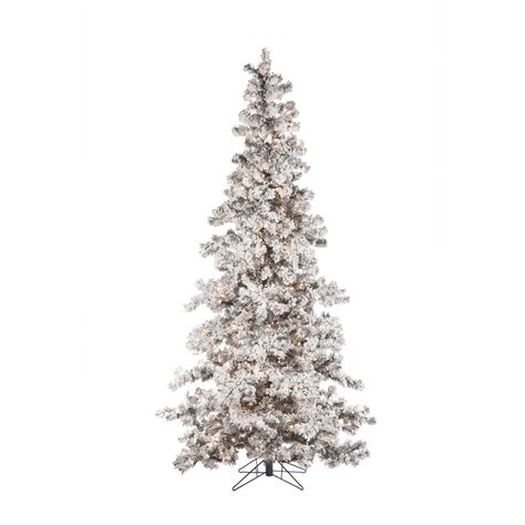 7 Heavy Flocked Layered Spruce Artificial Christmas Tree