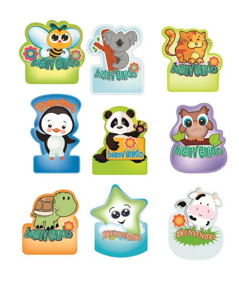 Juegos interactivos para preescolar www miifotos com. Gafetes de animalitos | GAFETES PREESCOLAR | Pinterest ...