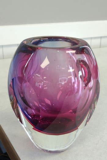 Heavy Purple Crystal Vase Collectors Weekly