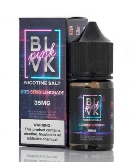 Blvk Pink Series Nicotine Salt Iced Berry Lemonade India Vape Store