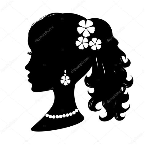 Beautiful Woman Silhouette — Stock Vector © Ferdiperdozniy