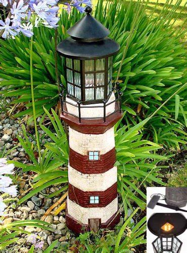 Solar Wholesale 3025 Lighthouse Solar Powered Garden Sculpture Figurine