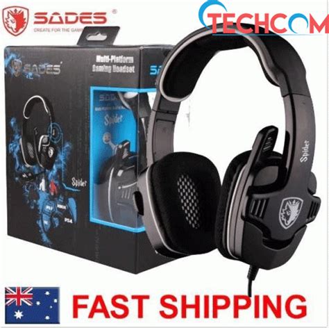 Sades Spider 922 Pc Ps3 Ps4 Xbox 360 Gaming Headset Microphone Chat