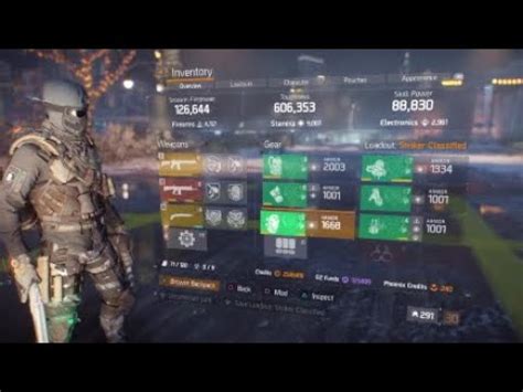The Division Presentation Build The Best For Solo Dz Strikers Classified Youtube