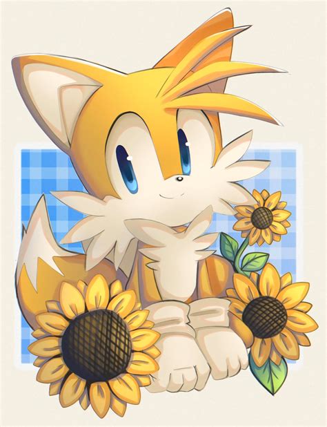 Tails Is So Cute With The Sunflowers Art By Nuinu17 Rmilesprower